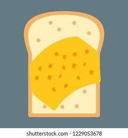 Toast icon vector