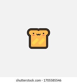 toast icon vector illustrator sign