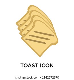 Toast icon vector isolated on white background for your web and mobile app design, Toast logo concept