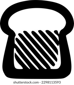 toast icon vector symbol design illustration