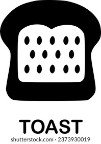 toast icon vector symbol design illustration