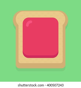 Toast with jam icon
