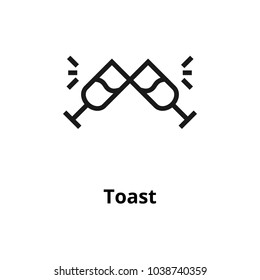 Toast line icon.
