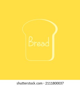 Toast logo. Bread vector. Bread symbol on white background.