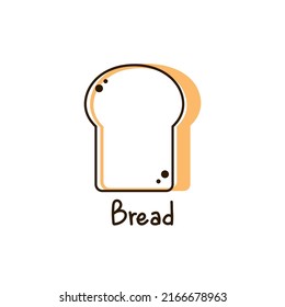 Toast logo. Bread vector. bread symbol. wallpaper. free space for text. bread logo design.