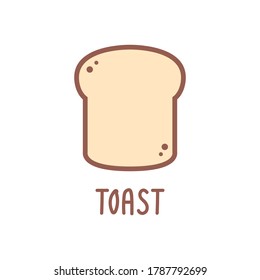 Diseño del logo de la tostada. Vector de pan.espacio libre para texto. diseño del logo del pan.