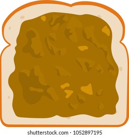 Toast with peanut butter