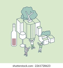 Toast with a special wine selected for your special day