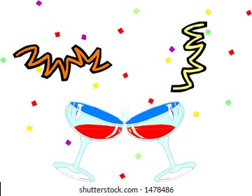 A toast in vector format. Change to any size you wish or colors.