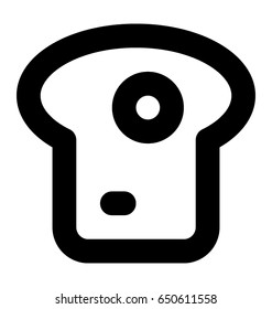 Toast Vector Icon