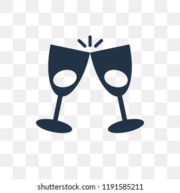 Toast vector icon isolated on transparent background, Toast transparency concept can be used web and mobile