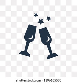 Toast vector icon isolated on transparent background, Toast transparency concept can be used web and mobile