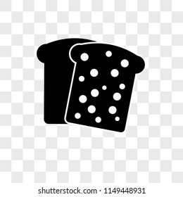 Toast vector icon on transparent background, Toast icon