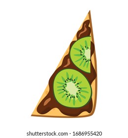 Toast vector icon.Cartoon vector icon isolated on white background toast.