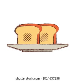 toast vector illustration