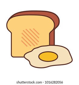 toast vector illustration
