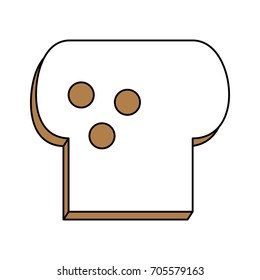 toast vector illustration