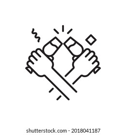 Toast vector outline icon style illustration. EPS 10 file 