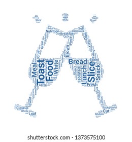 toast word cloud. tag cloud about toast