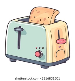 Toasted bread, fresh and ready for lunch icon isolated