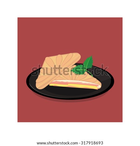 Toasted Ham and  Cheese Sandwich