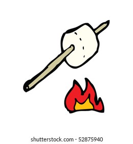 toasted marshmallow drawing