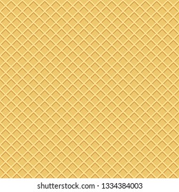 Toasted waffles seamless pattern. Design for banner, poster, menu. Vector illustration.