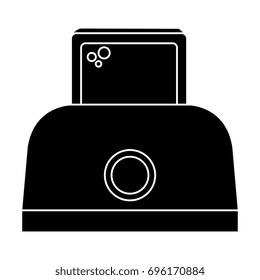 toaster bread electric icon