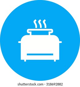 Toaster, bread, food icon vector image.Can also be used for home electronics and appliances. Suitable for mobile apps, web apps and print media.