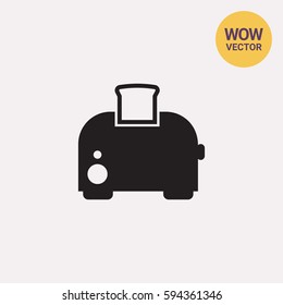 Toaster with bread slice