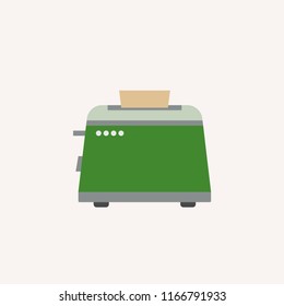 Toaster breakfast toast bread modern icon style. Toaster icon concept. Toast icon for web and app.