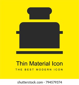 Toaster bright yellow material minimal icon or logo design