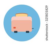 Toaster Colored Vector Illustration
