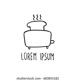 toaster doodle icon