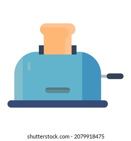 toaster flat clipart vector illustration