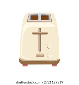 Toaster. Flat vector clipart, illustration with isolated background.