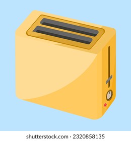 Toaster in flat vector illustration design