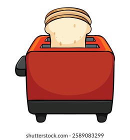 Toaster icon. Cartoon illustration of toaster vector icon for web