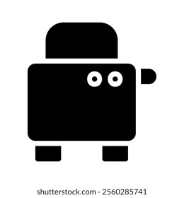 Toaster icon. Concept of breakfast, cooking, and kitchen appliance.
