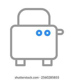 Toaster icon for cooking, breakfast, and kitchen. Concept of morning routine and food preparation.