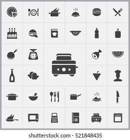 toaster icon. cooking icons universal set 