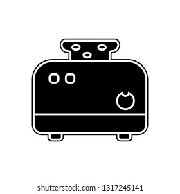 toaster icon. Element of Appliances for mobile concept and web apps icon. Glyph, flat icon for website design and development, app development
