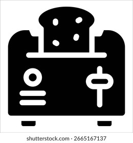 Elemento de icono de tostadora para diseño