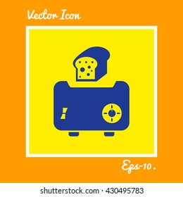 Toaster Icon. Eps-10.