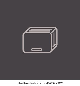 Toaster Icon Flat.