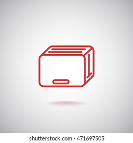 Toaster Icon Flat.