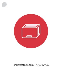 Toaster Icon Flat.