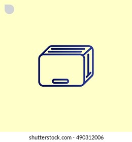 Toaster Icon Flat.