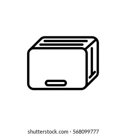 Toaster Icon Flat.