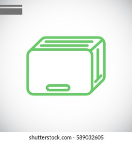 Toaster Icon Flat.